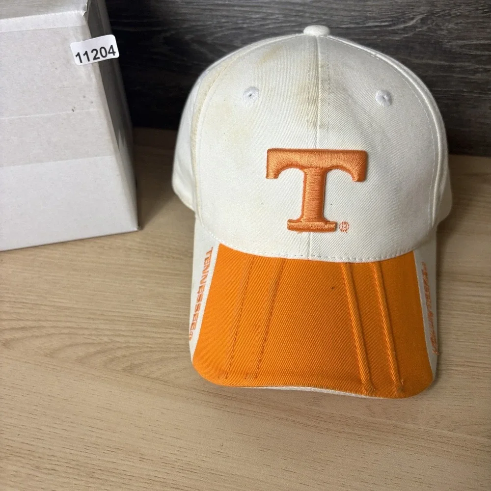 Tennessee Volunteers Hat Cap Strap Back Orange White NCAA Football Starter Mens